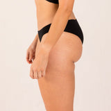 Black underwear to help menopausal symptoms of dry and itchy skin