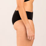High waisted black brief for menopause