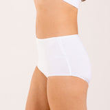 White underwear brief made from seaweed for menopause