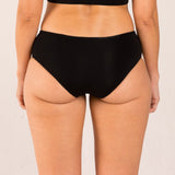 High waisted black brief for menopause