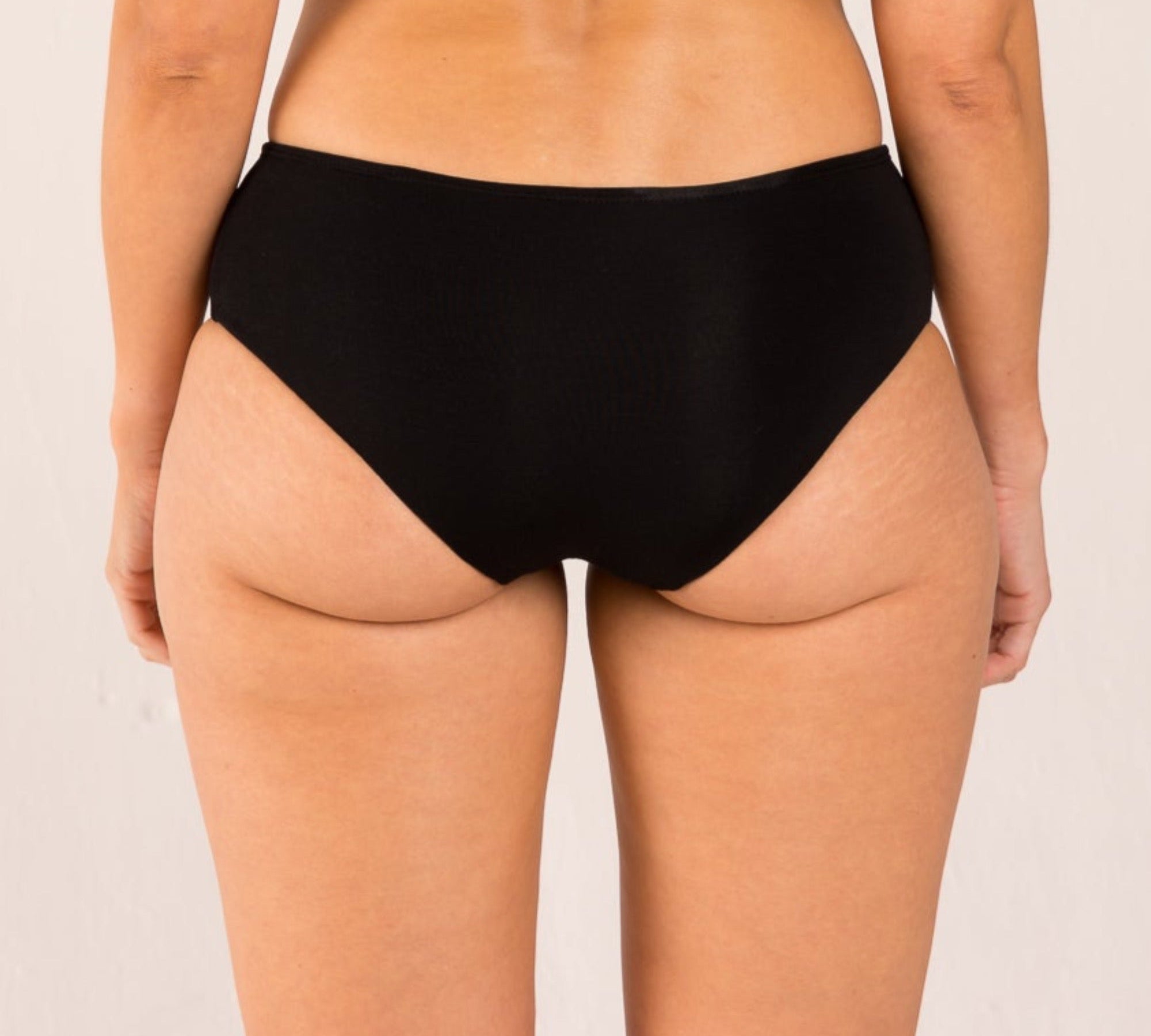 High waisted black brief for menopause