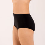 black high-waisted underwear made from seaweed for menopause