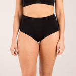 black extra high brief made from seaweed for menopause 