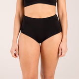 black extra high brief made from seaweed for menopause 
