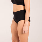 black extra high brief made from seaweed for menopause