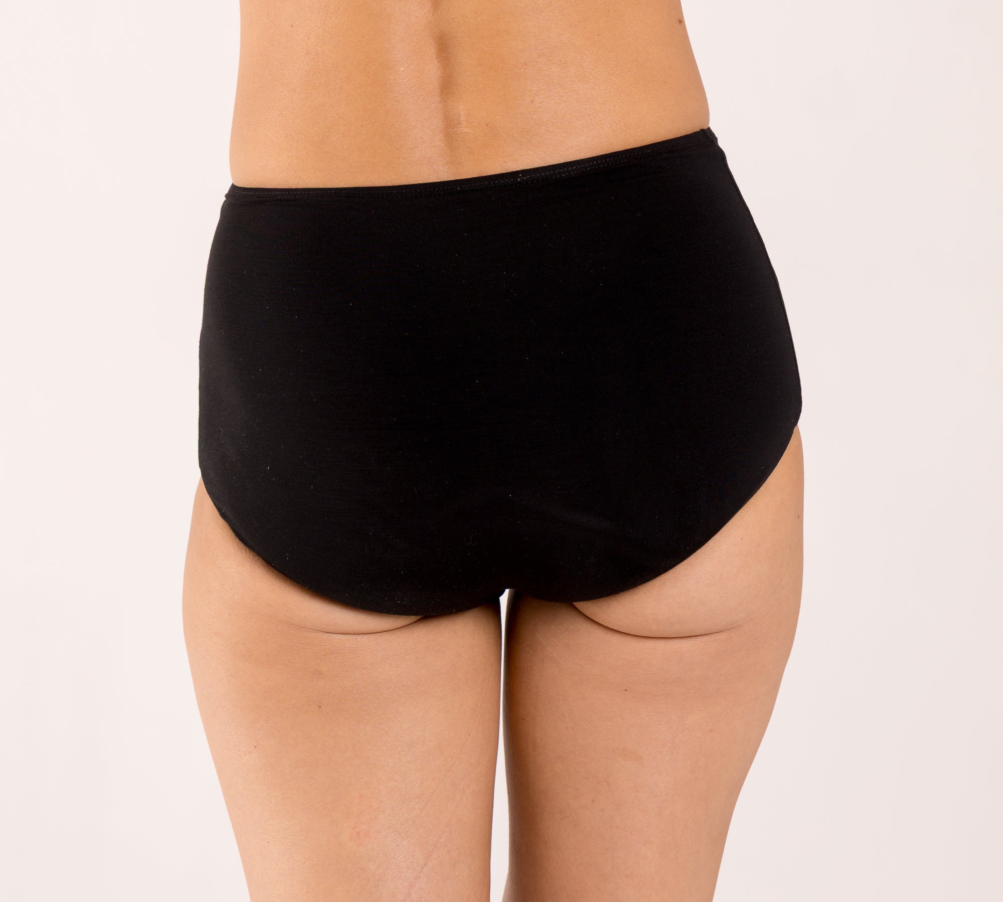 Black high-waisted underwear made from seaweed for menopause 