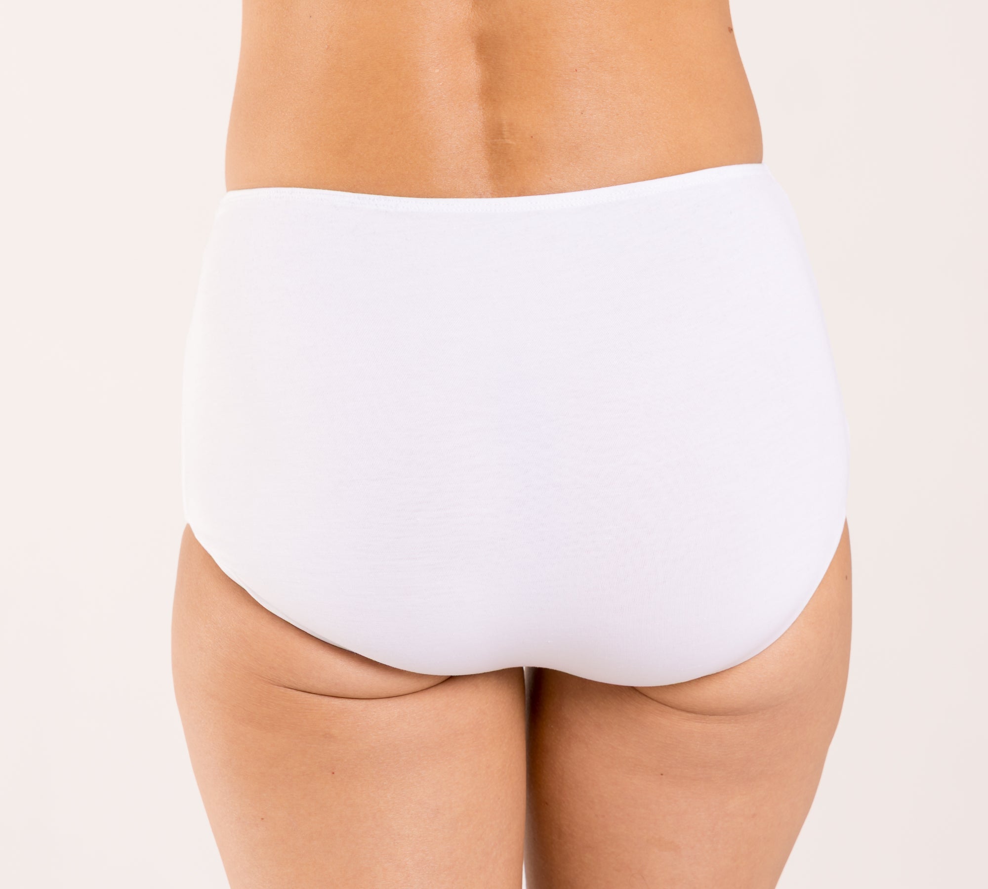 White underwear brief made from seaweed for menopause