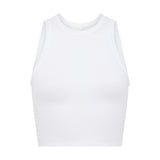 White Seaweed Racer Top
