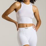 White Seaweed Racer Top