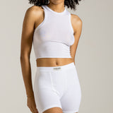 White Seaweed Racer Top