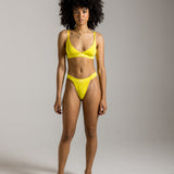 Yellow High Waisted Seaweed Thong